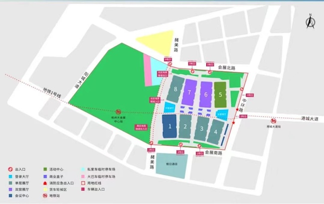 CP30移師杭州大會(huì)展中心-展館分布圖-展館信息